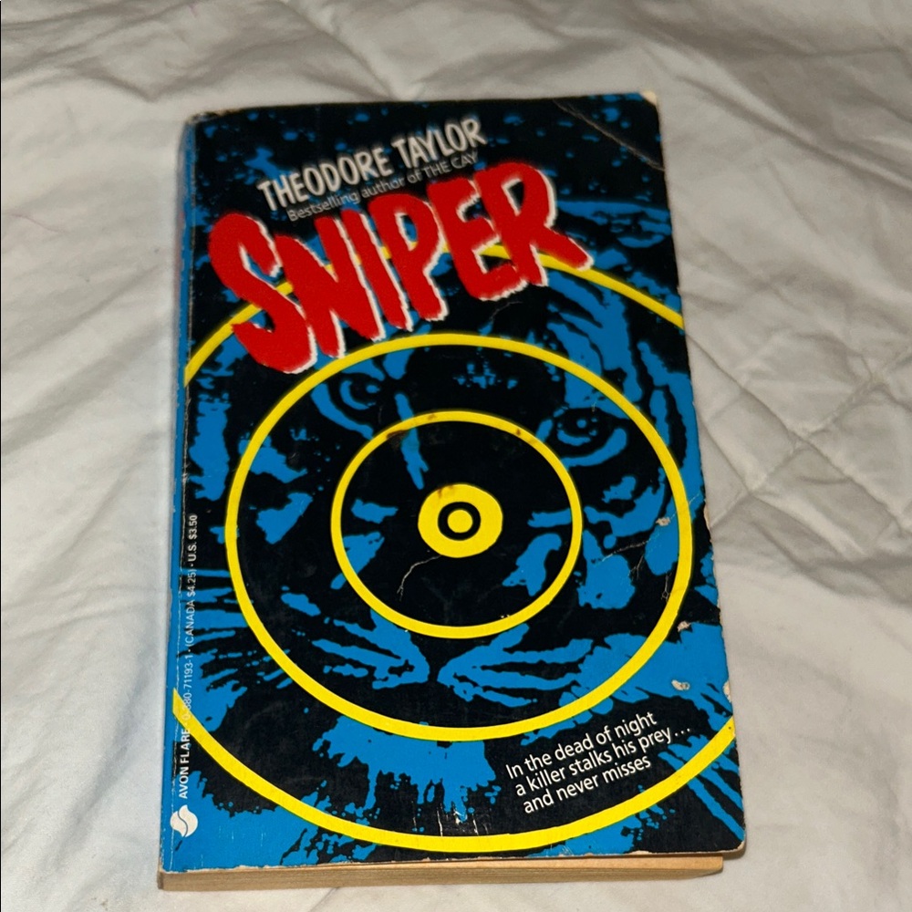 📚BOOK SALE 5 for $20📚 Sniper by Theodore Taylor, 1991, Paperback